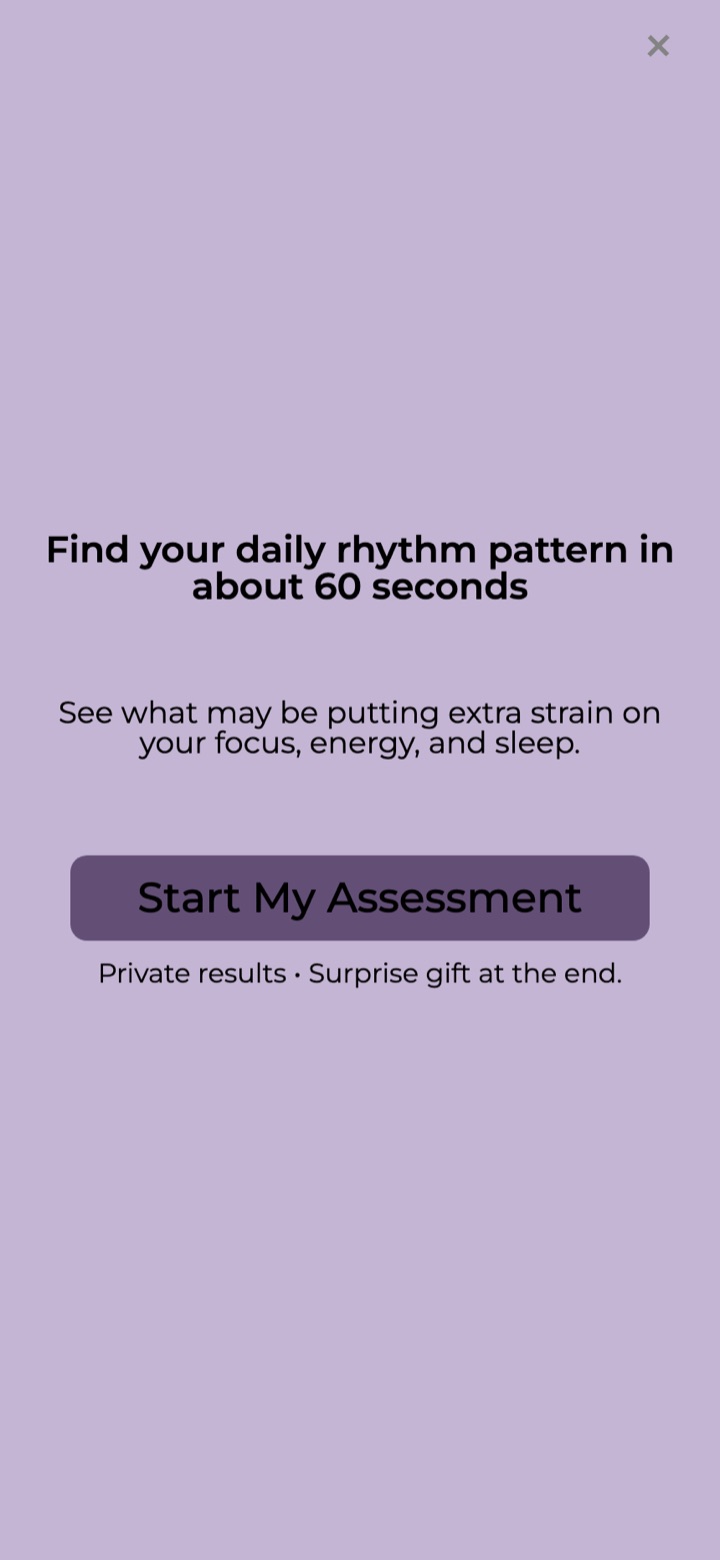 CereFlex quiz funnel on mobile