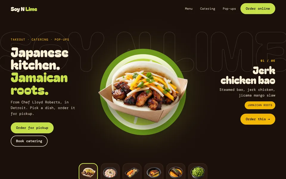 Soy N Lime design direction with a night market look