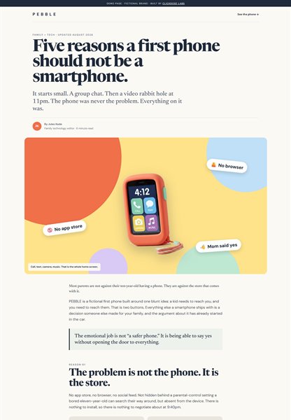 Two-door advertorial demo