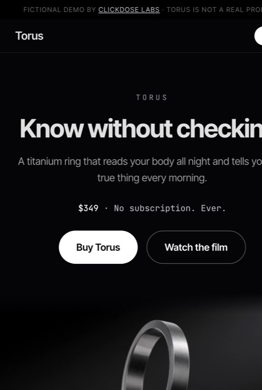 Product launch demo