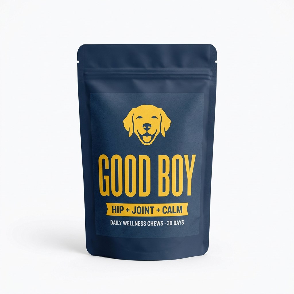 GOOD BOY Hip + Joint + Calm daily wellness chews pouch